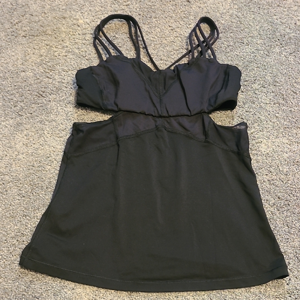Black Strappy LULULEMON Tank Top